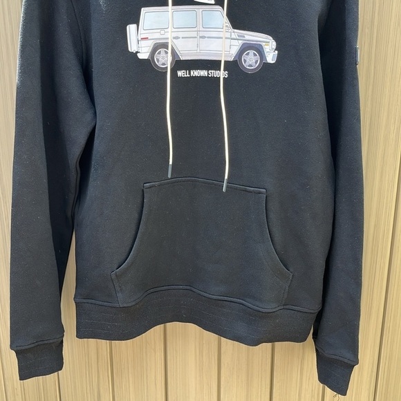 Well Known Studios Car Hoodie Jacket  Pullover Black Men's sz Medium… NWT - Picture 4 of 9